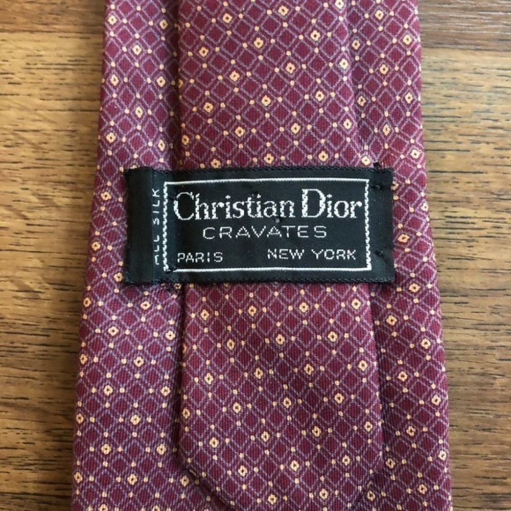 DIOR Paris New York Red Tie